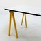 Bureau Tréteau Jaune par Rodney Kinsman pour Bieffeplast, 1980s 6