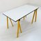 Bureau Tréteau Jaune par Rodney Kinsman pour Bieffeplast, 1980s 7