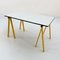 Bureau Tréteau Jaune par Rodney Kinsman pour Bieffeplast, 1980s 1