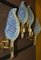 Brass and Venetian Crystal Appliques from Barovier & Toso, 1980s, Set of 2 8