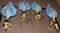 Brass and Venetian Crystal Appliques from Barovier & Toso, 1980s, Set of 2 9