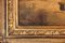 Romantic Harbor View, 19th Century, Oil on Wood, Framed 6