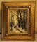Rudolf Becker, Cazadores en un bosque invernal al anochecer, a finales del siglo XIX, óleo a bordo, enmarcado, Imagen 6