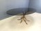 Vintage Oval Smoked Glass and Brass Dining Table, 1970s 4