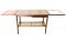 Table de Service Scandinave en Teck et Osier, 1950s 2