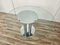 Vintage Metal Table with Round Glass Top, 1970s 3