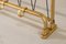 Gold Aluminum Wall Coat Rack with Top Tray and Bottom Hooks, 1950s 2