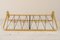 Gold Aluminum Wall Coat Rack with Top Tray and Bottom Hooks, 1950s 4