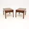 Vintage Georgian Style Yew Wood Side Tables, 1950, Set of 2, Image 1