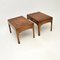 Vintage Georgian Style Yew Wood Side Tables, 1950, Set of 2, Image 6
