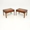 Vintage Georgian Style Yew Wood Side Tables, 1950, Set of 2, Image 5