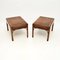 Vintage Georgian Style Yew Wood Side Tables, 1950, Set of 2, Image 2