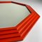 Miroir Art Déco Vintage en Bois, Italie, 1960s 5