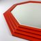 Miroir Art Déco Vintage en Bois, Italie, 1960s 10