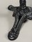 Vintage French Bistro Table with Marble Top and Cast Iron Base, Image 5