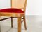 Sillas A811 / 1 de pana de Josef Hoffmann para Thonet, 1951. Juego de 3, Imagen 9