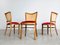 Sillas A811 / 1 de pana de Josef Hoffmann para Thonet, 1951. Juego de 3, Imagen 6