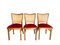 Sillas A811 / 1 de pana de Josef Hoffmann para Thonet, 1951. Juego de 3, Imagen 1