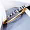 Antique Victorian Natural Blue Sapphire and Diamonds Bracelet, 1880 5