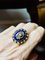 Antiker Diamantring mit Blauer Emaille, 1800er 6