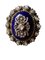 Antiker Diamantring mit Blauer Emaille, 1800er 1
