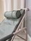 Set of Lounger with Ottoman Model Genni in Gray Genuine Leather by Gabriele Mucchi for Zanotta, Image 8
