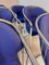 Blue Chrome Cantilever Chair by Gastone Rinaldi for Alma 2