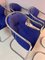 Blue Chrome Cantilever Chair by Gastone Rinaldi for Alma 1