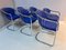 Blue Chrome Cantilever Chair by Gastone Rinaldi for Alma 6