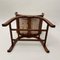 Art Nouveau Gondola Stool in Walnut & Oak, Austria, 1910, Image 17