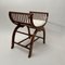 Art Nouveau Gondola Stool in Walnut & Oak, Austria, 1910, Image 6
