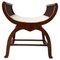 Art Nouveau Gondola Stool in Walnut & Oak, Austria, 1910 1