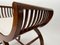 Art Nouveau Gondola Stool in Walnut & Oak, Austria, 1910, Image 13