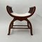 Art Nouveau Gondola Stool in Walnut & Oak, Austria, 1910, Image 2