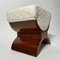 Art Deco Hocker mit Palisander Furnier, Frankreich, 1930er 12