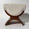 Art Deco Hocker mit Palisander Furnier, Frankreich, 1930er 3