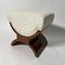 Art Deco Hocker mit Palisander Furnier, Frankreich, 1930er 10