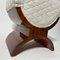 Art Deco Hocker mit Palisander Furnier, Frankreich, 1930er 13