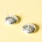 Moderne Midcentury Silber Ohrstecker von Claës Giertta, 1974, 2er Set 5
