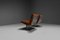 Set of Leather and Steel Lounge Chairs by Paul Geoffroy for Uginox, 1970s 6