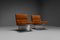 Set of Leather and Steel Lounge Chairs by Paul Geoffroy for Uginox, 1970s 5