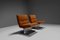 Set of Leather and Steel Lounge Chairs by Paul Geoffroy for Uginox, 1970s 4