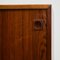 Rosewood and Teak Low Sideboard with Sliding Doors and Drawers, 1960s, Image 17