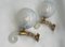 Glas Wandlampen von Seguso, 1960, 2er Set 1