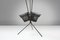 Estante para plantas Mid-Century moderno de metal de Mathieu Matégot, Francia, años 50, Imagen 6