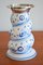 Vintage Ceramic and Silver Candleholder from Karlsruher Majolika, 1950s 2