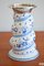 Vintage Ceramic and Silver Candleholder from Karlsruher Majolika, 1950s 3
