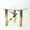 Swirl Coffee Table in Brass and Glass, 1970s, Image 5