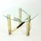 Swirl Coffee Table in Brass and Glass, 1970s, Image 2