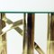 Swirl Coffee Table in Brass and Glass, 1970s, Image 3